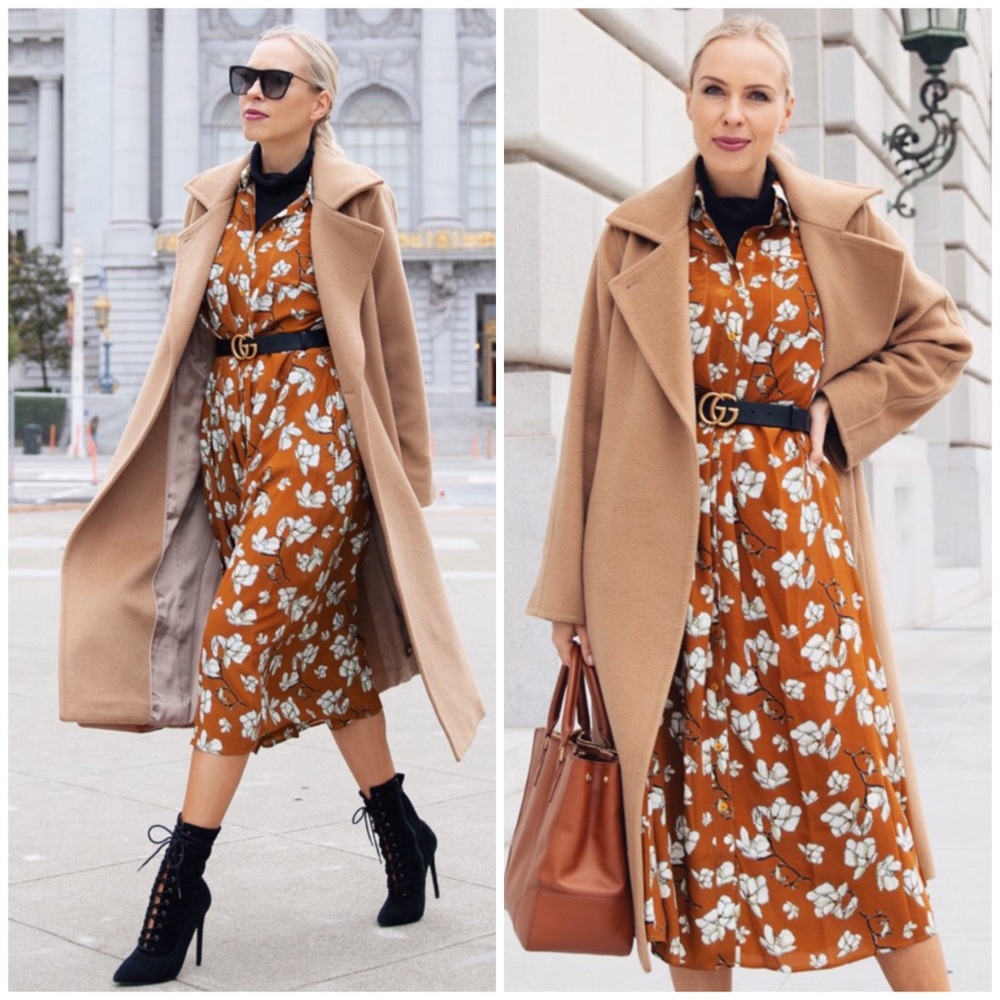 Tucker Safari Shirtdress Silk Oversized NWT